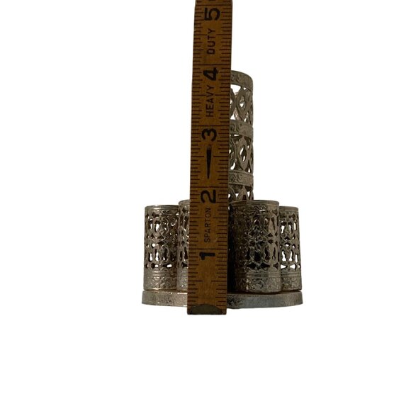 Vintage Silver Tone Filigree Lipstick Holder - Picture 7 of 8